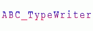 Abc_TypeWriter шрифт