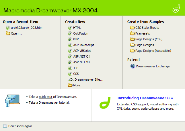 Создание Web-страниц (часть 3) - верстка в Macromedia Dreamweaver