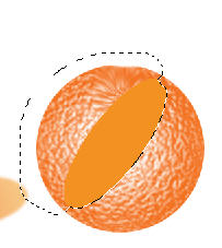 реалистичный апельсин в Adobe Photoshop
