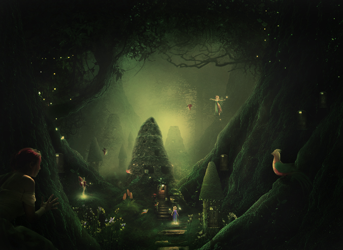 Ночные волшебные джунгли